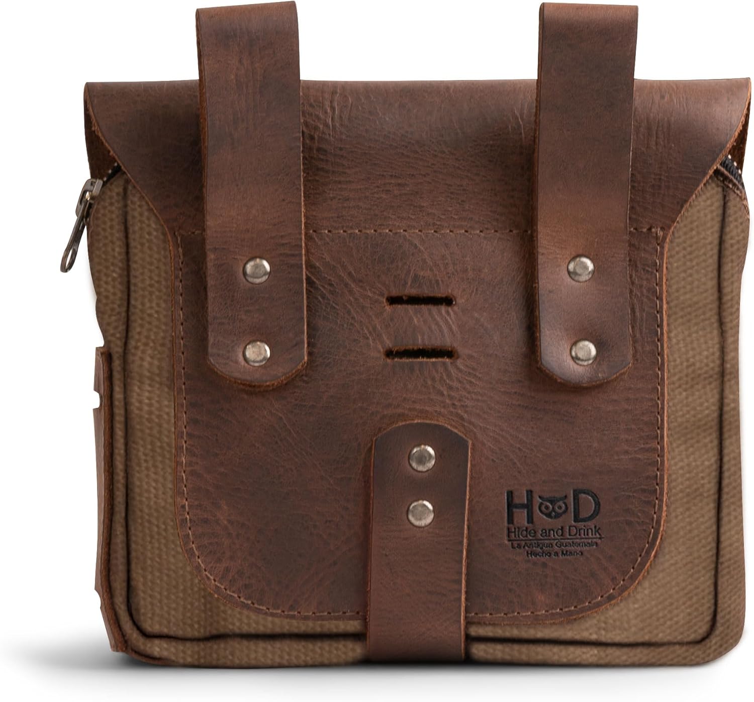 Hide & Drink, Survival Camping Pouch, Belt Loop, Rustic and Handy Tool Bag, Weather Resistant Outdoor Accessories, Traveling Essentials, Waxed Canvas, Handmade - Image 2