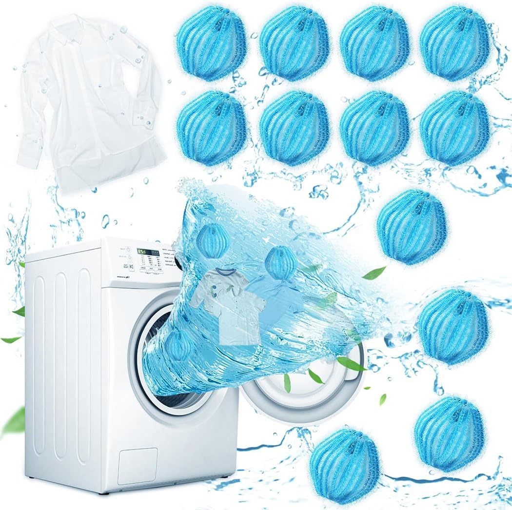Reusable Laundry Hair Remover Balls – Lint Catcher for Washer & Dryer – Easy Home Solution for Removing Pet Hair, Lint & Fur from Clothes and Bedding