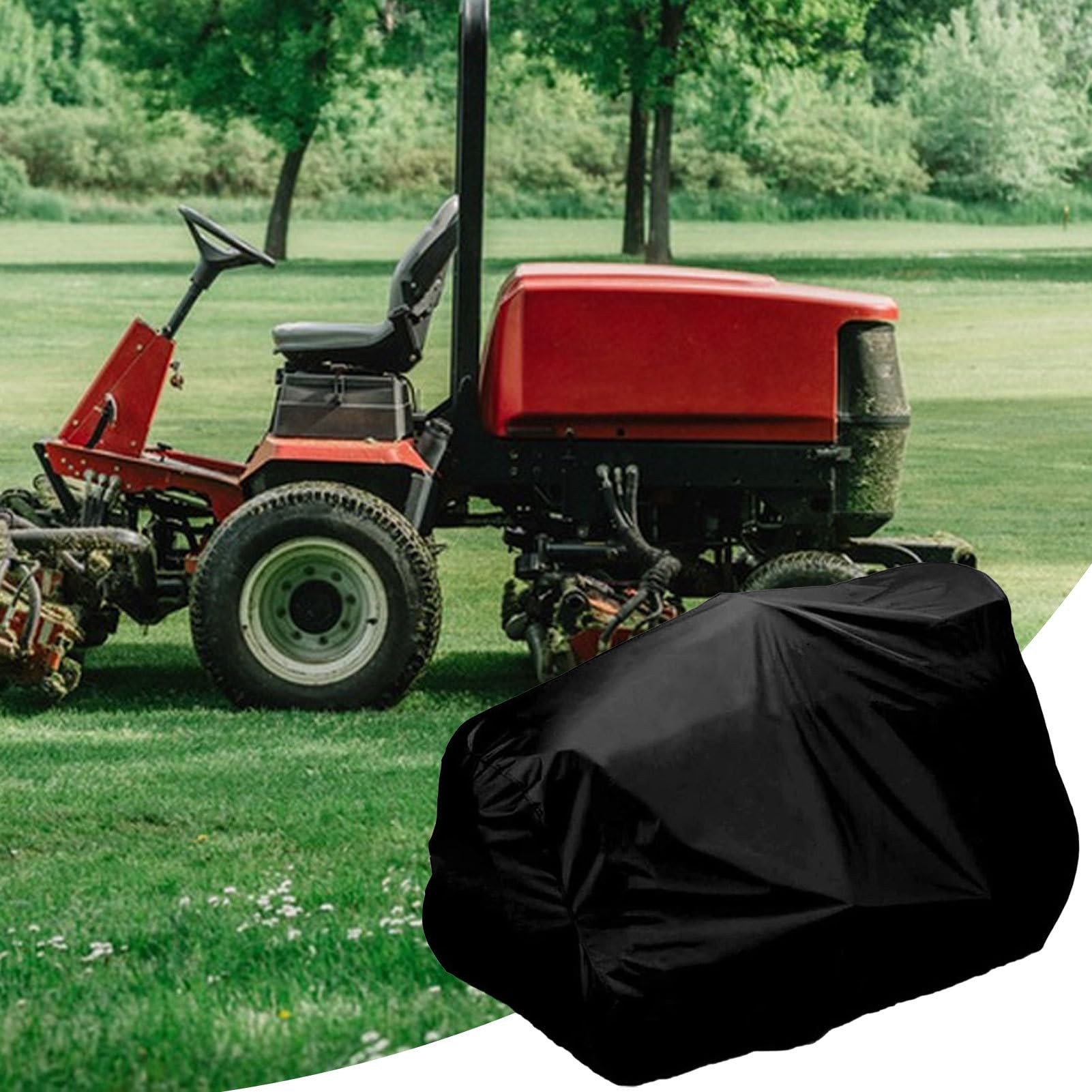na kosiarkę, wytrzymały wodoodporny na traktor, odporny na promieniowanie UV i pyłoszczelny, 140 x 66 x 92 cm, zawiera torbę do przechowywania, idealna do sprzętu ogrodowego na