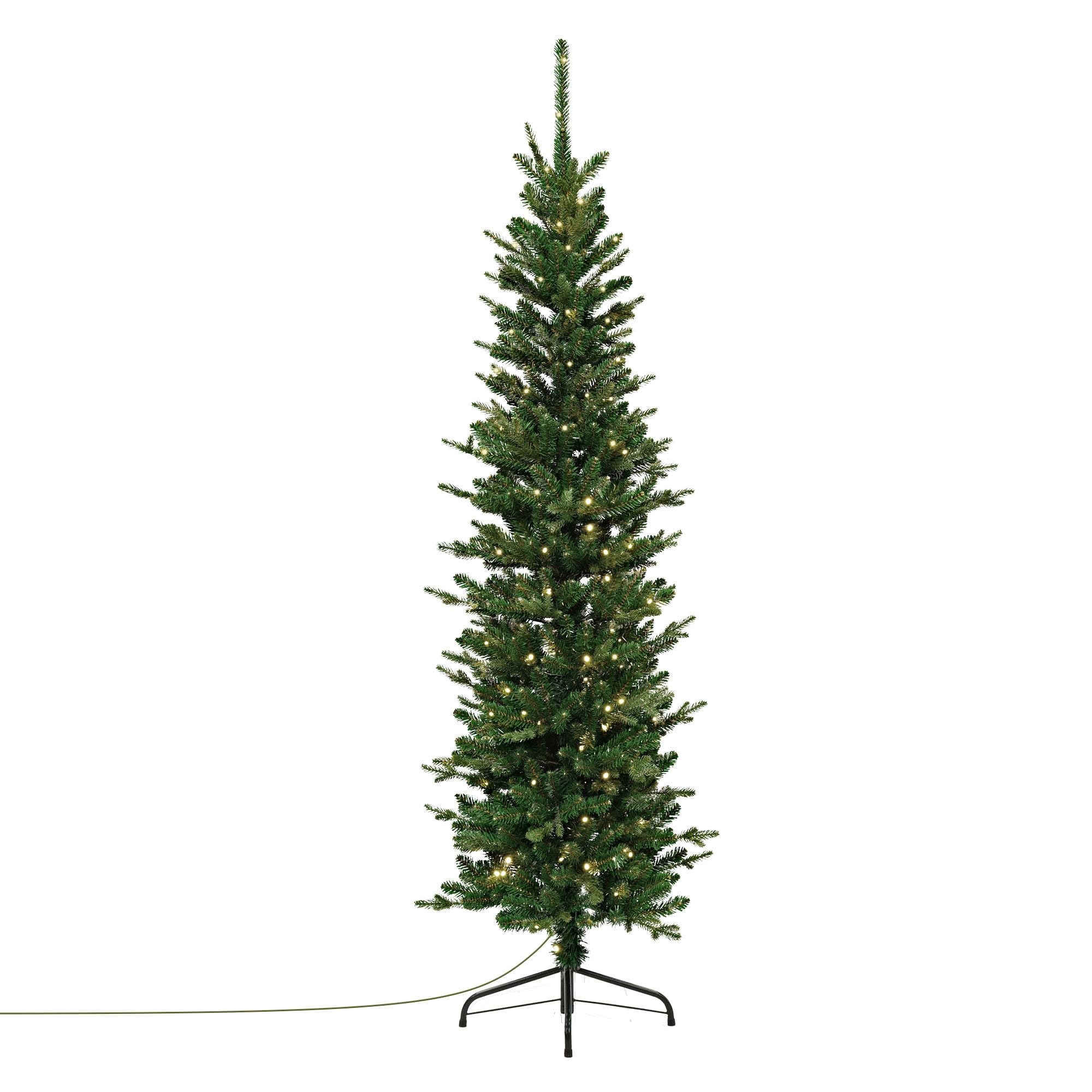 ECD Germany Sztuczna Choinka Bozonarodzeniowa 180 cm z Swiecaca Girlanda
