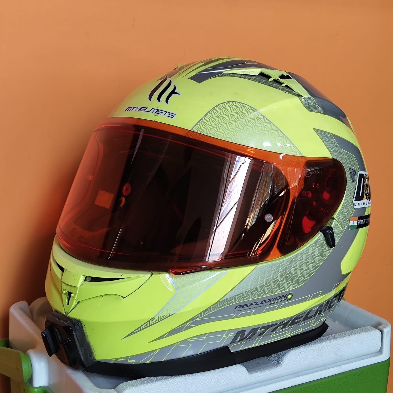 MT V12 Visor Amber