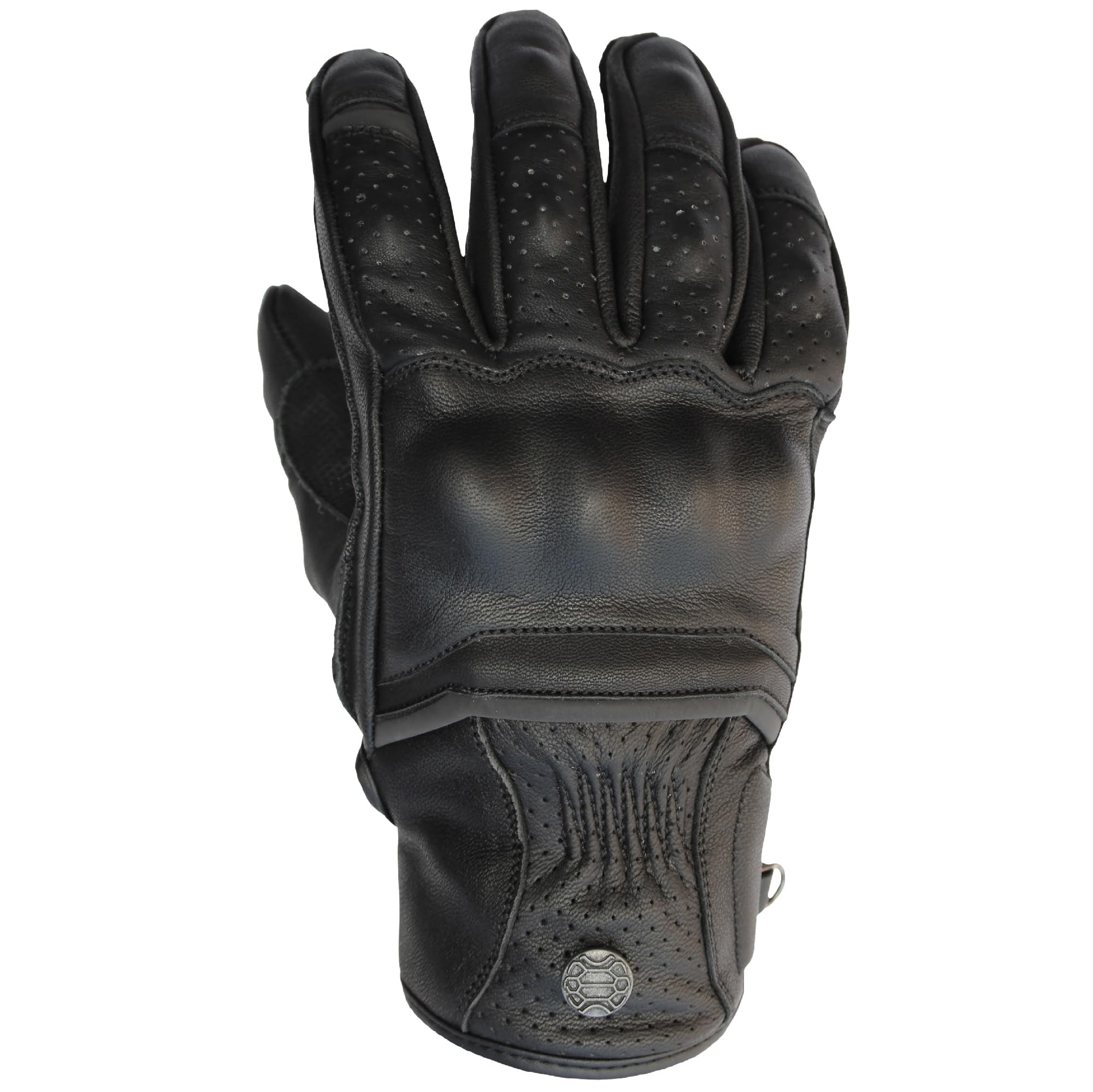 Classic Line Motorradhandschuhe Herren - Hochwertiges Echtleder, Verstärkter Knöchelschutz, Touchscreen-kompatibel, Atmungsaktiv, Einstellbar, Elegant & Sicher