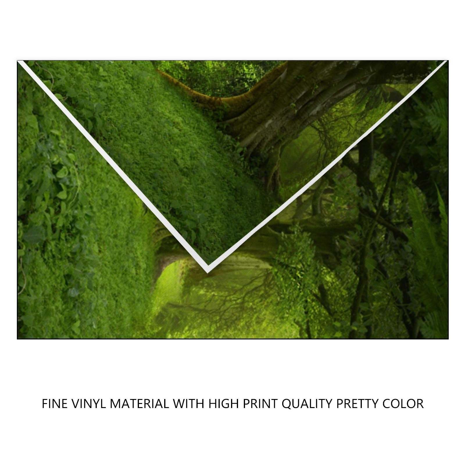YongFoto 3x2,5m Vinyle Toile de Fond Fantaisie Forêt Jungles Green Old Trees Branches Herbe Nature Fond de Studio Photo Mariage photobooth Photographie Fond Accessoires Fond d'écran