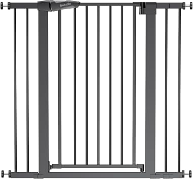 Babelio 36 in Extra Tall Baby Gate for Stairs No Drilling, PressGuard