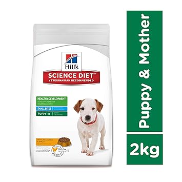 Hill's Science Diet Puppy Healthy Development, Small Bites Chicken Meal & Barley Dry Dog Food, 2 kg