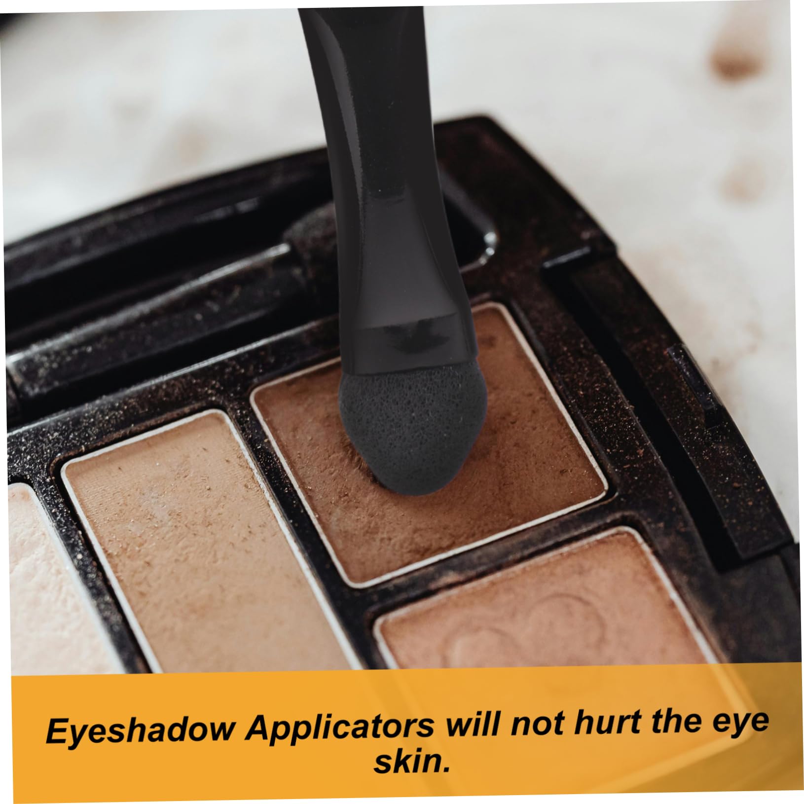 Gogogmee 50pcs Double-ended Eyeshadow Makeup Brush Set Soft Sponge Tips for Easy Application for Eye Shadow Eyeliner and Makeup Sticks