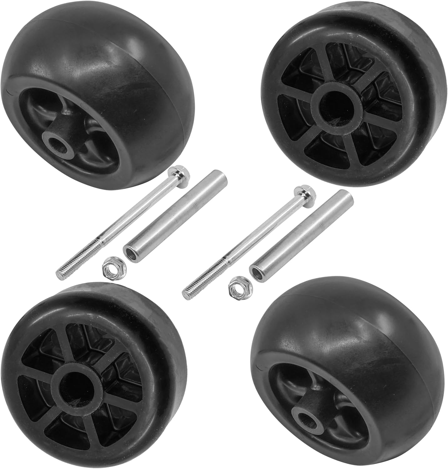 Caltric UC28193 TCA22703 TCU18744 TCU34060 TCU27152 Deck Front Wheels Compatible With John Deere 657A 667A Z720 Z735 Z915 Z730 Z735 Z740 48" 54" 60"
