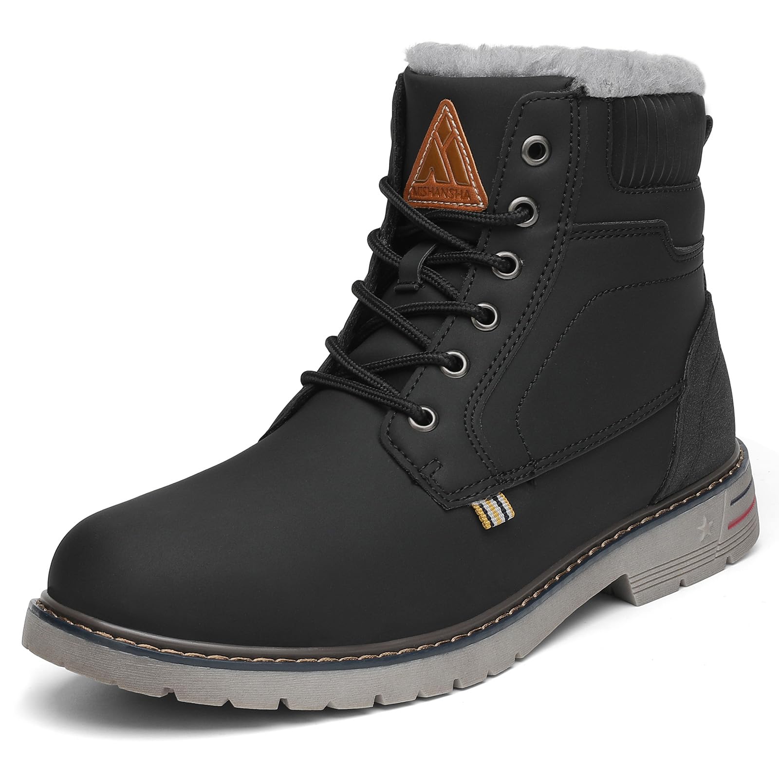 Mishansha Stivali Donna Invernali Caldo Scarpe da Neve Antiscivolo Scarponcini Casual 36-42 EU