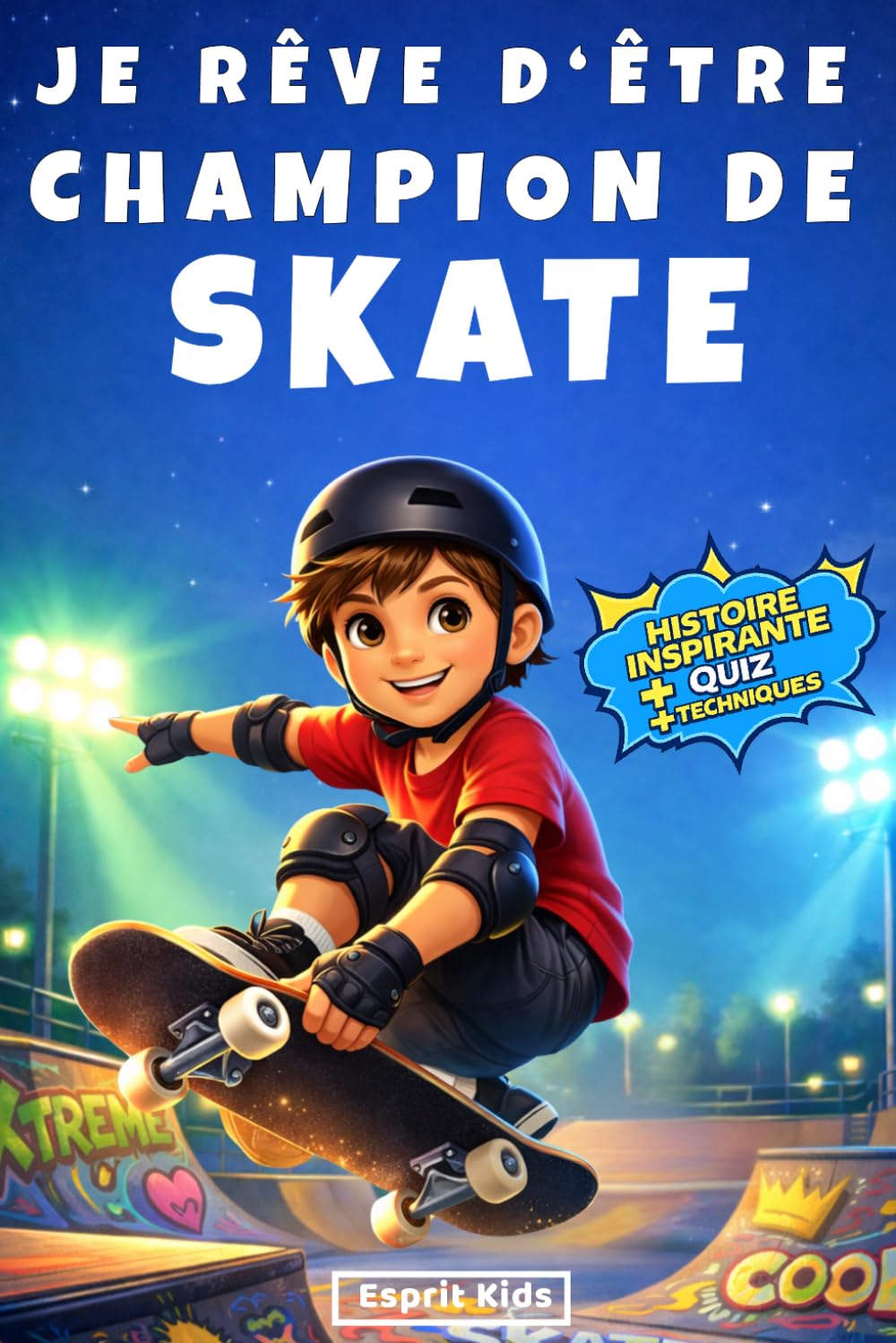 Je rêve d'être champion de skate: livre skateboard enfant | histoire inspirante et captivante qui favorise la confiance en soi, le courage et la persévérance | cadeau garçon [IMAGES COULEUR]