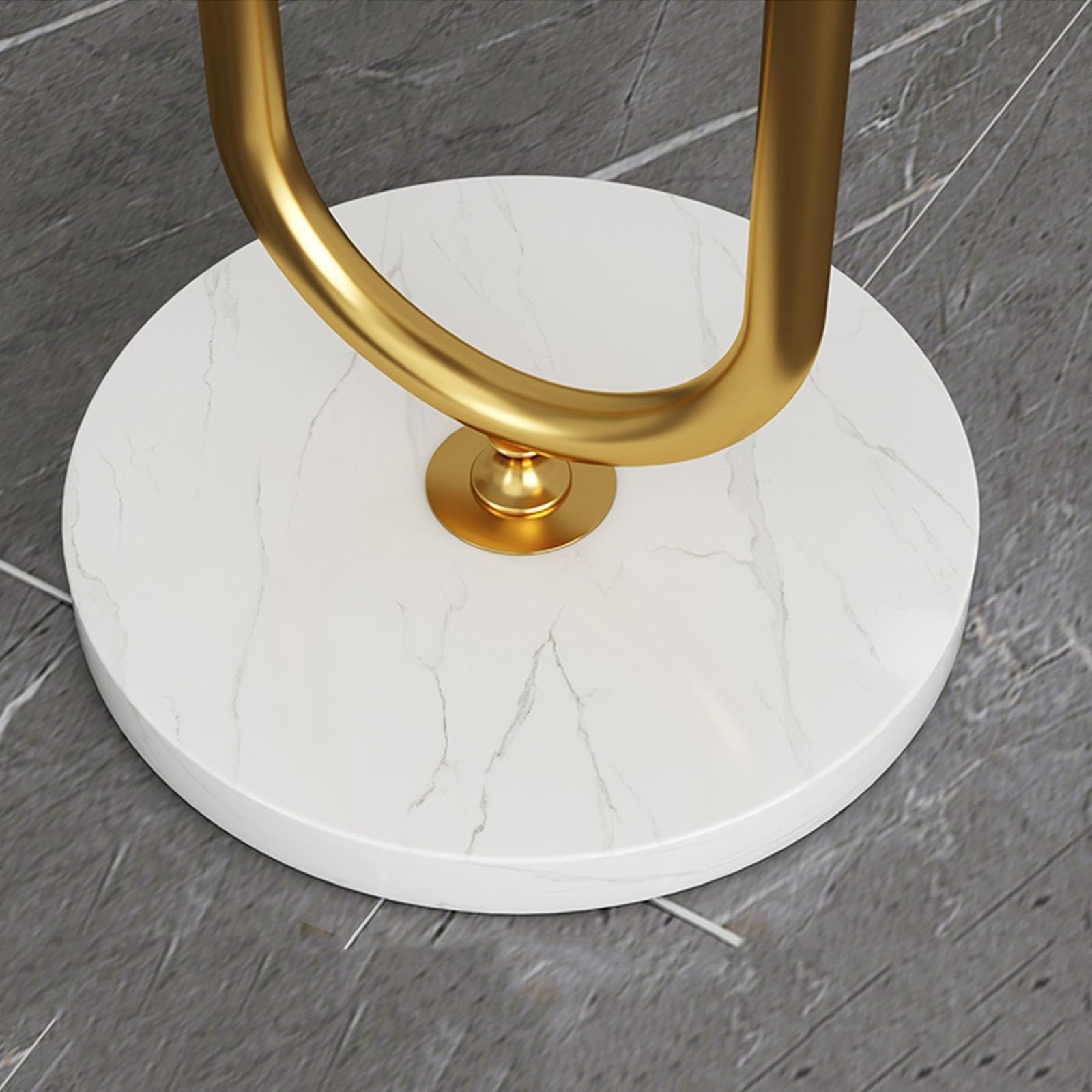 Światło pionowe Lampa podłogowa ze stołem, lampy do salonu stacją ładującą, nowoczesna lampa z szufladą, stołowa, sypialnia Lampy Stojące(Gold)