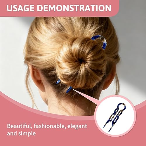 Miniatura 2 de 4Pcs French Hair Pins for Women, Geometric Elegant Hair Accessories, Hair Clips for Wedding Prom Valentines, Romantic Decorative Hairpins for All
