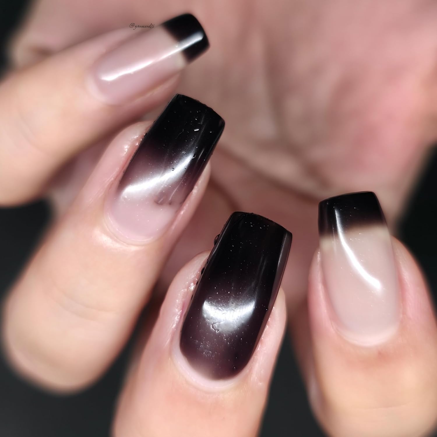 Parrot Polish Thermal Color Changing Nail Polish, Black to Grey Quick Dry Lacquer, Temperature Change Nail Enamel, Black Magic, 0.5 Fl Oz