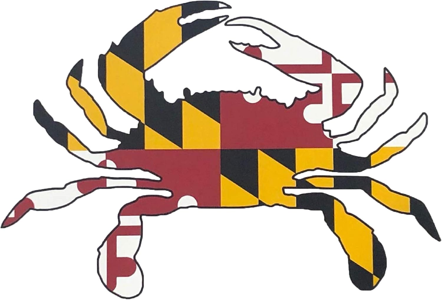 Amazon.com - Maryland Crab State Flag Decal - Auto Vinyl Decal Sticker