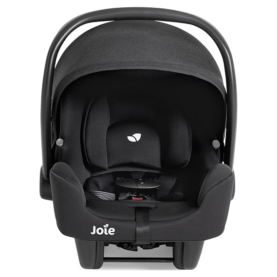 Joie Baby, Rue Lightweight Infant Car Seat & Anti-Rebound Base, Side-Impact Protection, 5-Point Harness, and UPF 50+ Canopy for Newborns and Infants (Shale Dark)