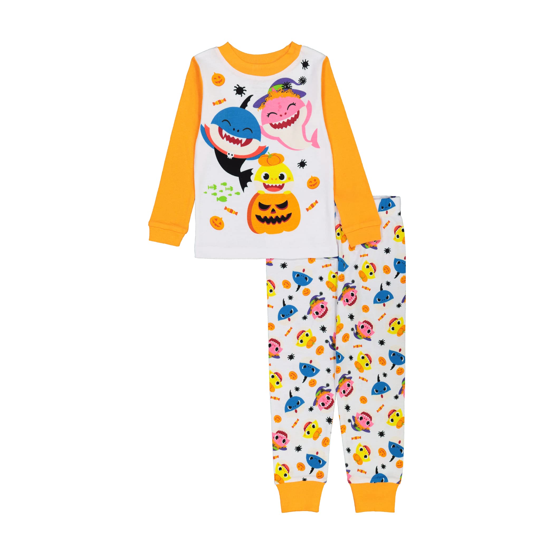 Nickelodeon boys Baby Shark Seasonal Snug Fit Cotton Pajamas Pajama Set (pack of 6)