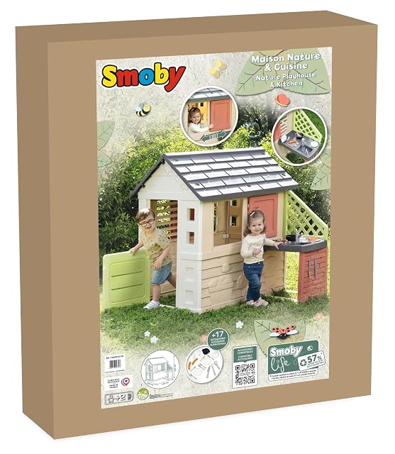 Foto 7 de 7 de Smoby Life Casa Nature con Cocina de Juguete - Casita Infantil Interior y Exterior