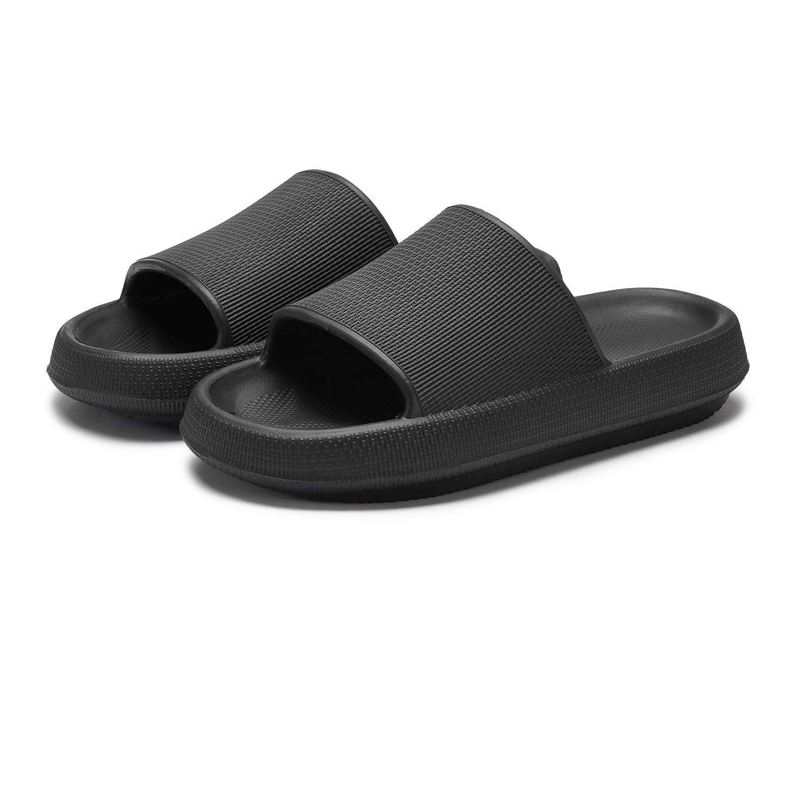 Cloud Slippers For Women Shower Shoes Pillow Slides Indoor House Outdoor Flip Flops For Men Bathroom Non-Slip Home Bubble Foam Beach Platform Slippers