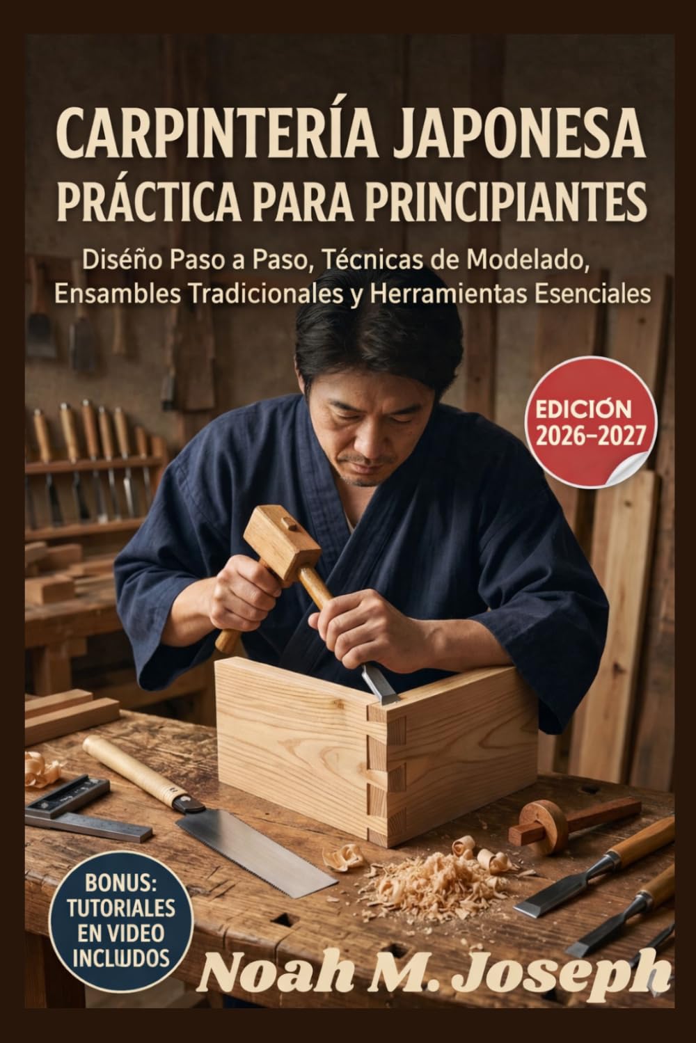 Carpintería Japonesa Práctica para Principiantes: Diseño paso a paso, técnicas de modelado, uniones tradicionales de carpintería y herramientas esenciales
