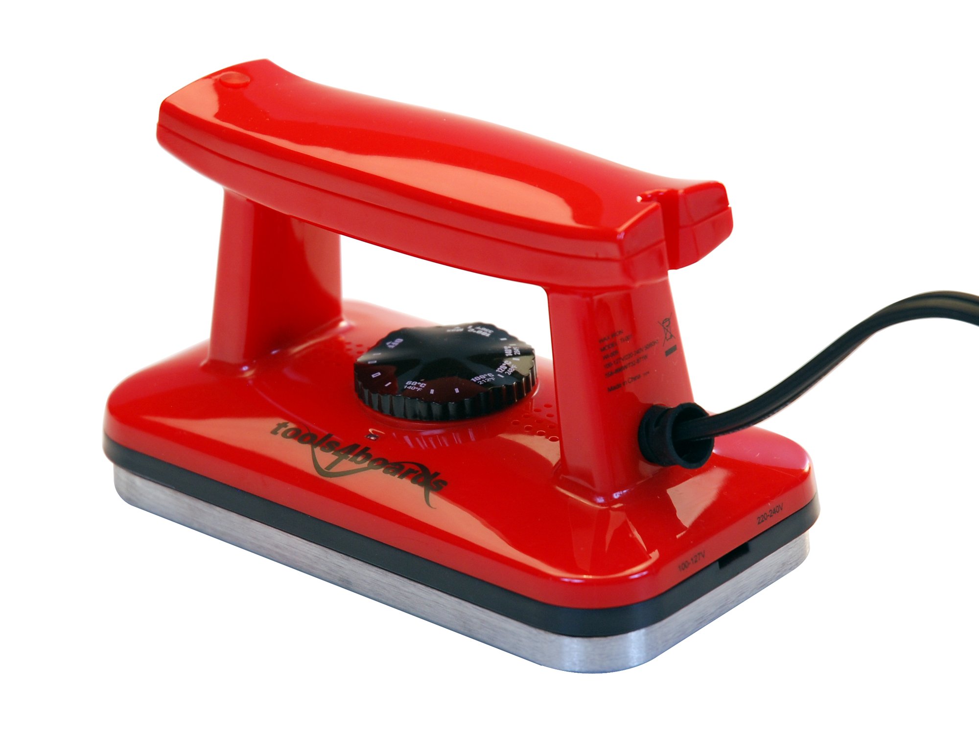 Global Dual Voltage Ski and Snowboard Wax Iron, Red/Black Extra Large