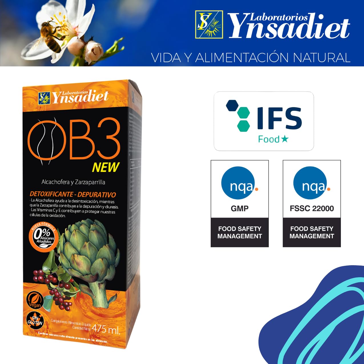Ynsadite Ob 3 Drenante 475 ml
