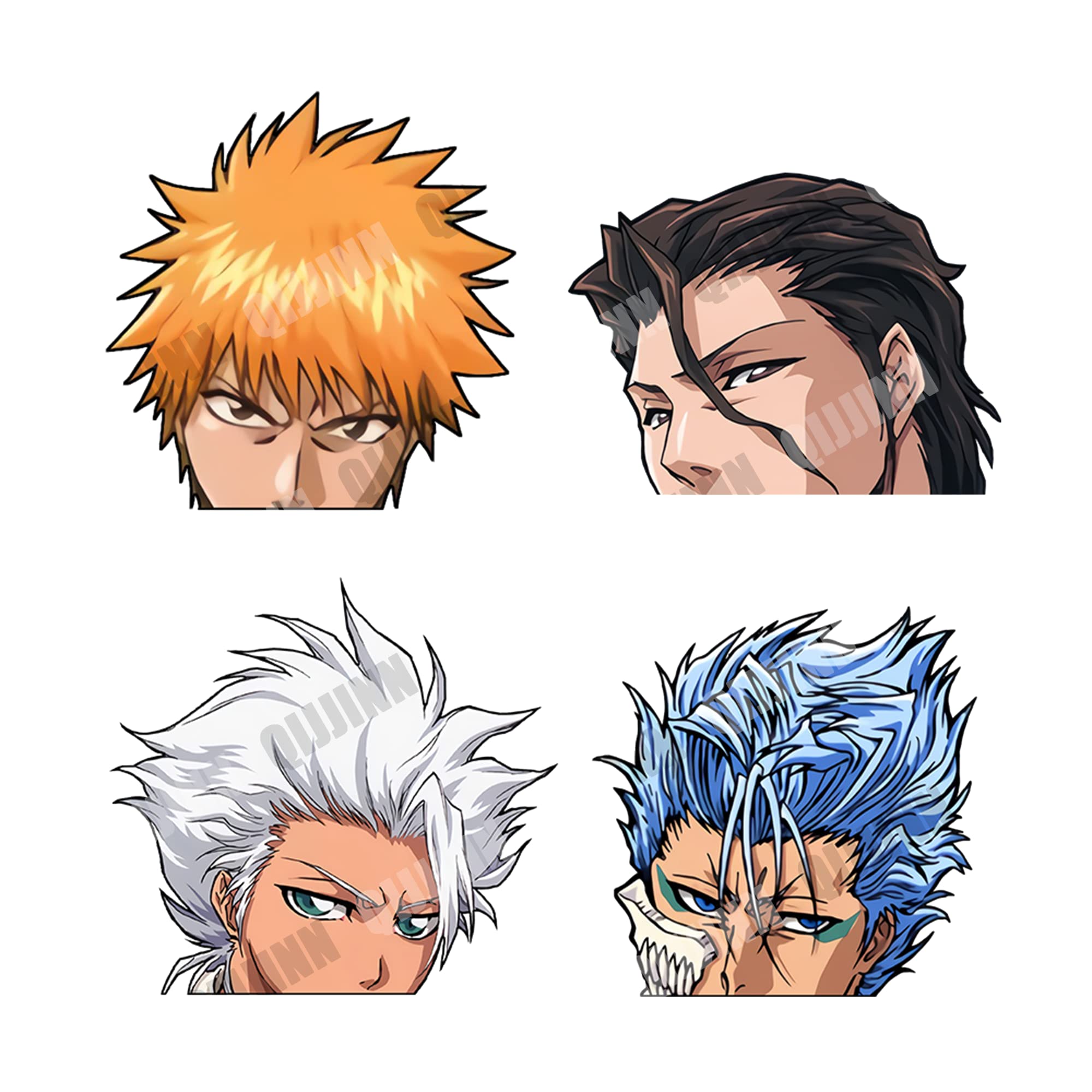 Buy 5 Pcs Anime Car Sticker for Toushirou Grimmjow Peeker Peek Cartoon