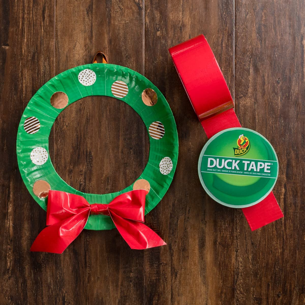 Duck 1265018 Color Duct Tape Neon Lime Green, 1.88 Inches x 15 Yards, Single Ro