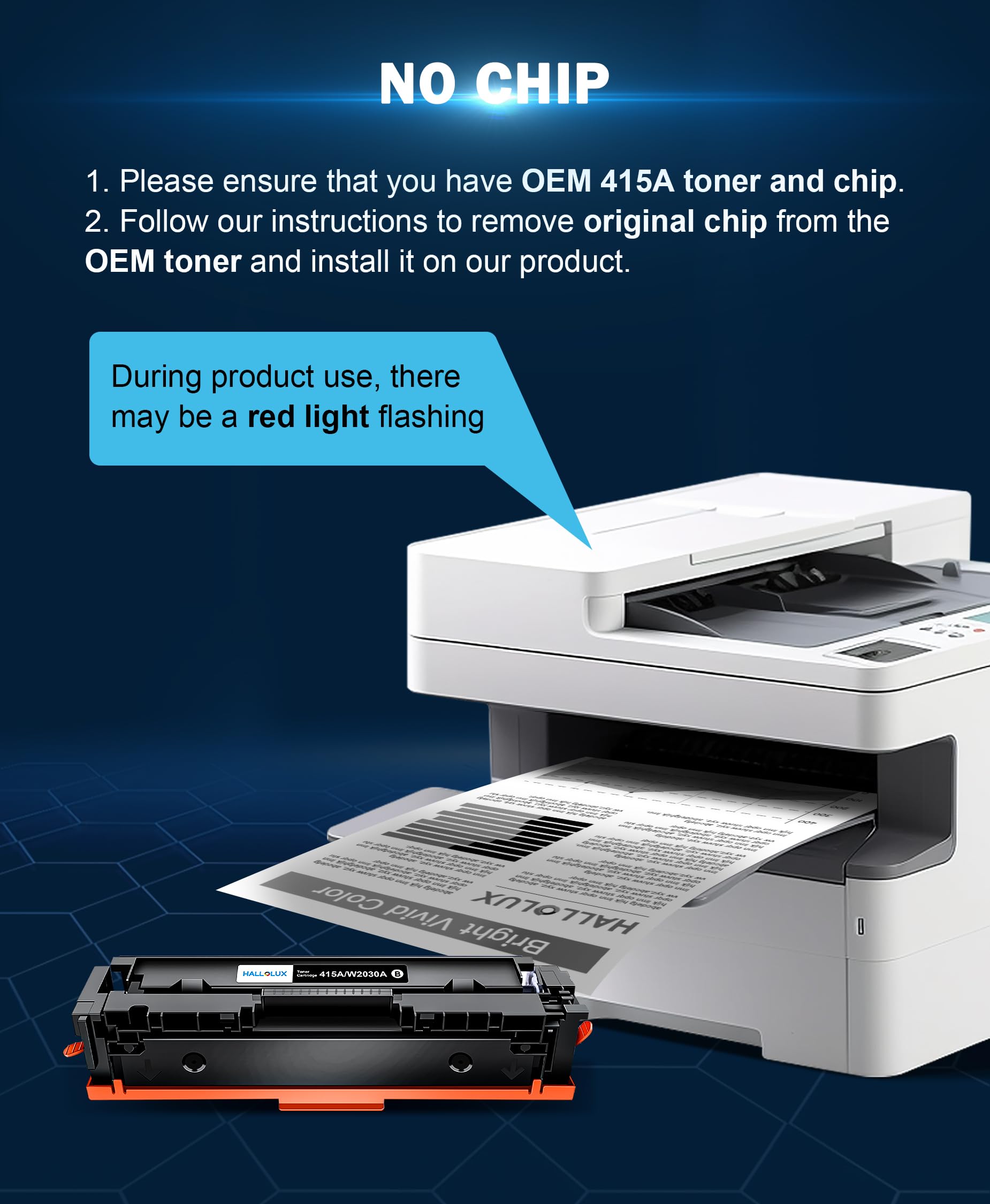4 Toner Set für HP Color LaserJet Enterprise M 455 dn Gigao