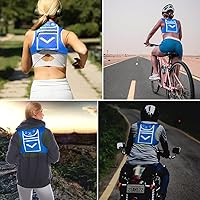Vista 6 de Mini Mochila Chaleco para Correr para Hombres y Mujeres - Equipo de Alta Visibilidad, Guarda Objetos de Valor, Cualquier Teléfono - Ideal