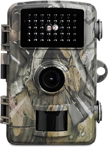 24MP Trail Camera with 1080P Video, PIR Motion Detection, 940nm No-Glow Infrared Night Vision, IP66 Waterproof Game Camera for Wildlife Monitoring and Hunting