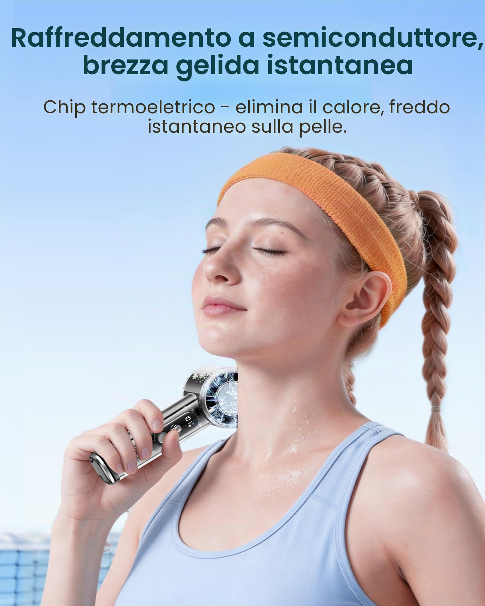 Vention Handventilator Mini Handventilator USB-C 2-9h Betriebsdauer Reise Büro