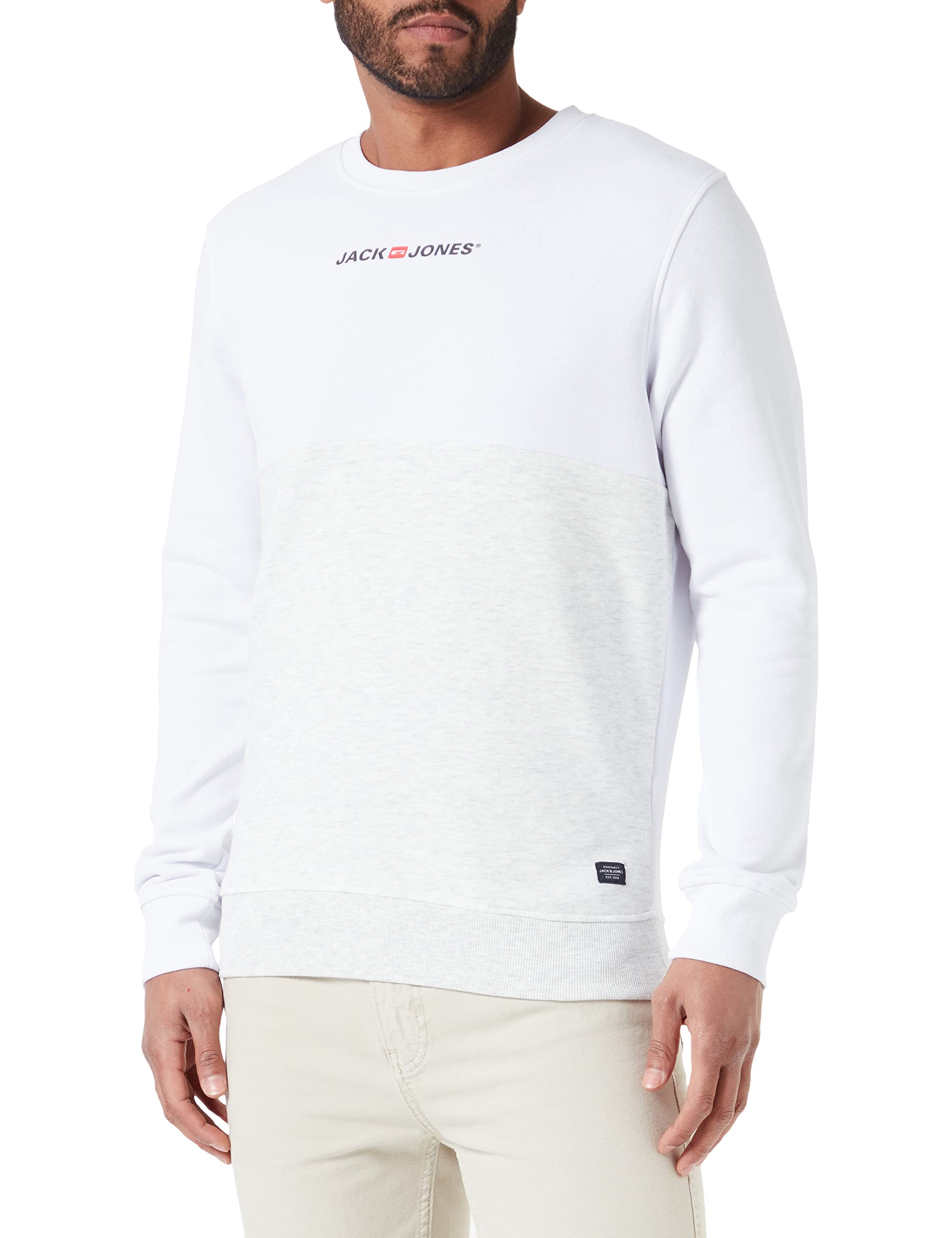 Jack & Jones Jorcorp Block Sweat Crew Neck Fst Sudadera para Hombre