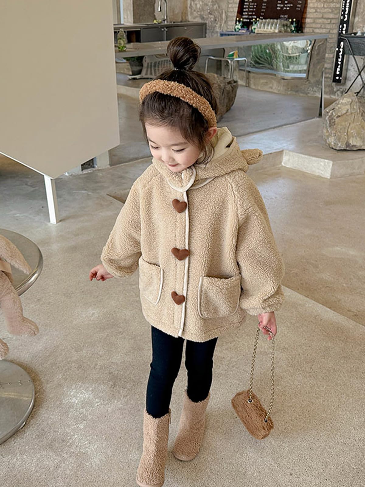 Miipat Bambina Ragazza Cappotto Cappotti con Cerniera Giacca con Cappuccio Ragazza Vestiti Invernali Caldi Abbigliamento per le Bambine