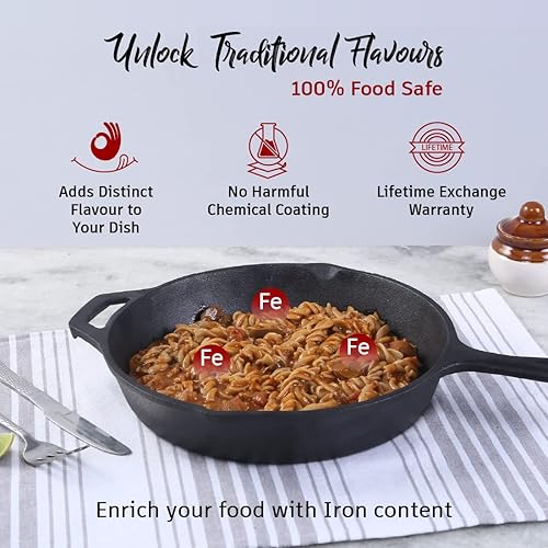 Miniatura 4 de Wonderchef Forza - Sartén de hierro fundido pre-sazonado (5.9 in)