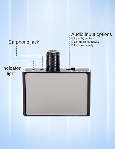 Miniatura 7 de Monitor de fugas de tubería de agua, detector de tuberías subterráneas mejorado de alta resistencia, intensificador de sonido, probador de fugas,