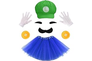 Luigi Costume Halloween Cosplay for Girls