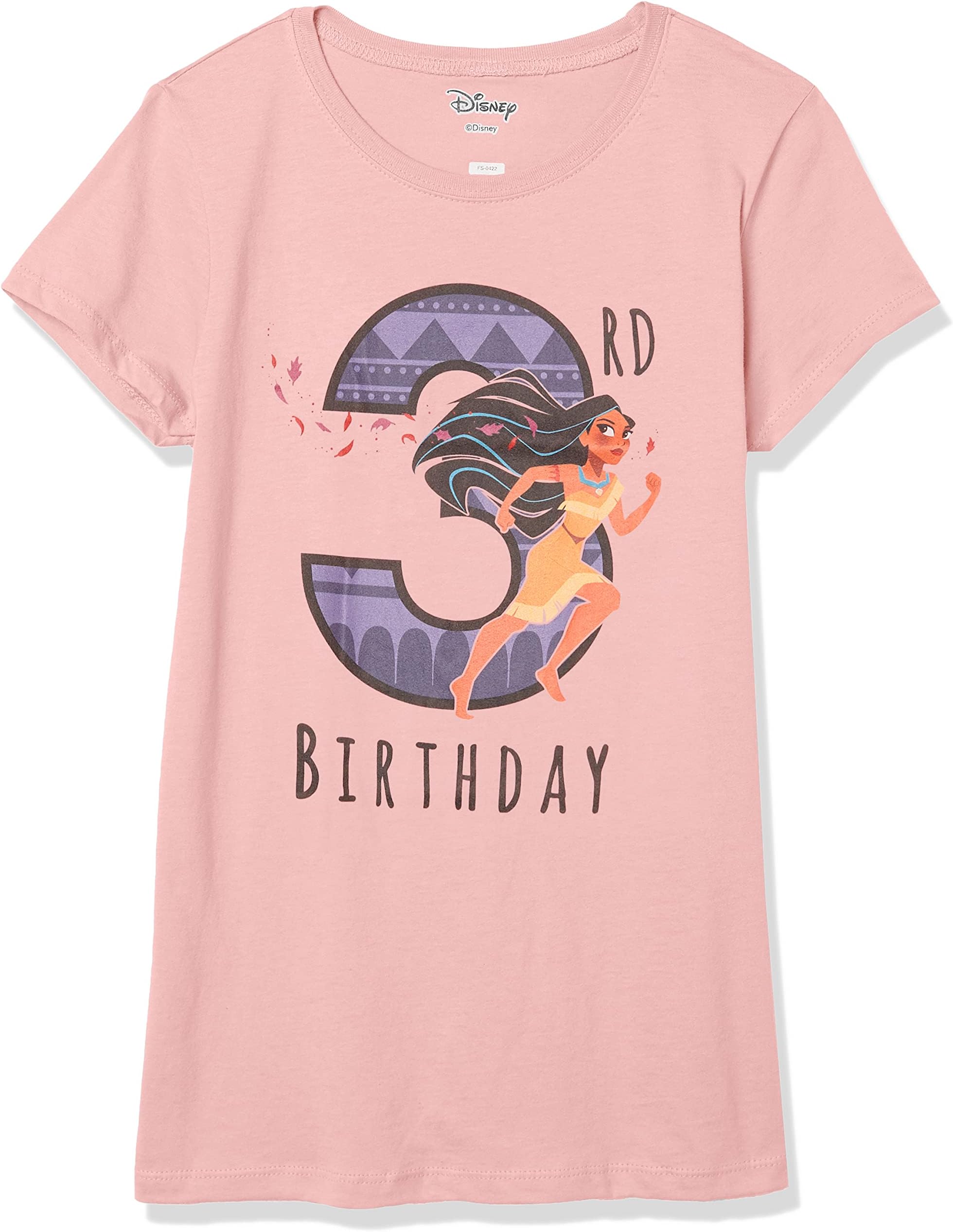 Disney girls Poca Birthday 3 T-Shirt