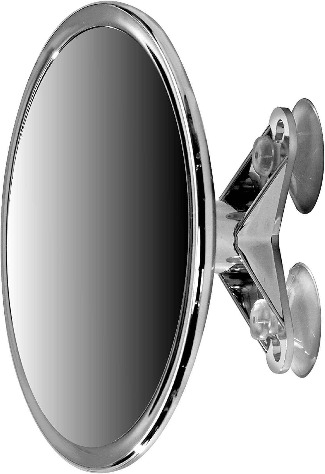 Britta Products 6" Suction Mount Mirror - 5X Magnifying Vanity Makeup Mirror with 3-Point Super Suction, Pivoting, Rotating and Locking Suction