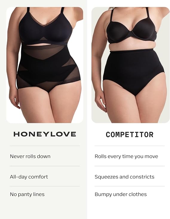 HONEYLOVE Shapewear for Women - SuperPower Brief - High Compression Waist Shaper
