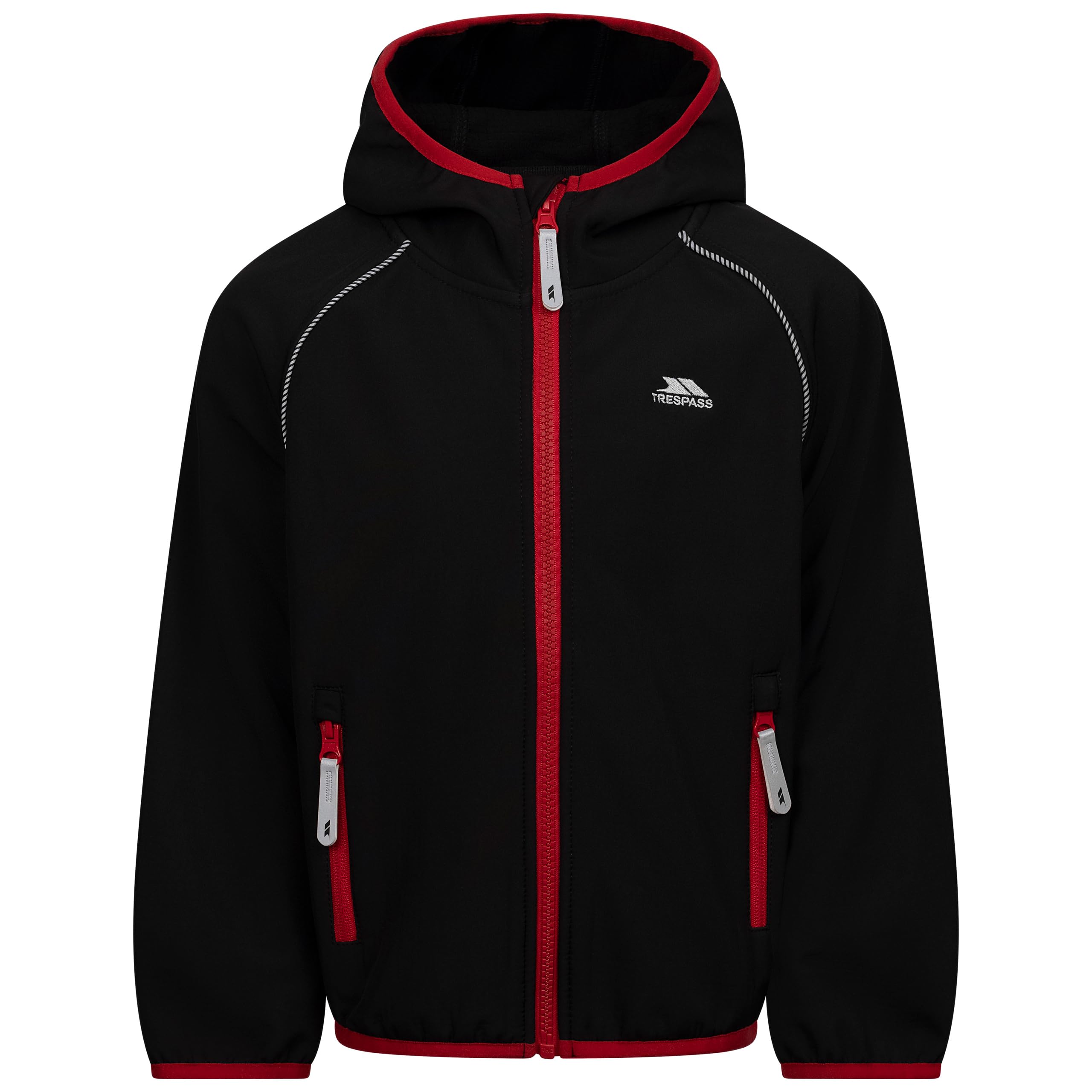 Trespass Black Kids Softshell Jacket Belmoon 9/10