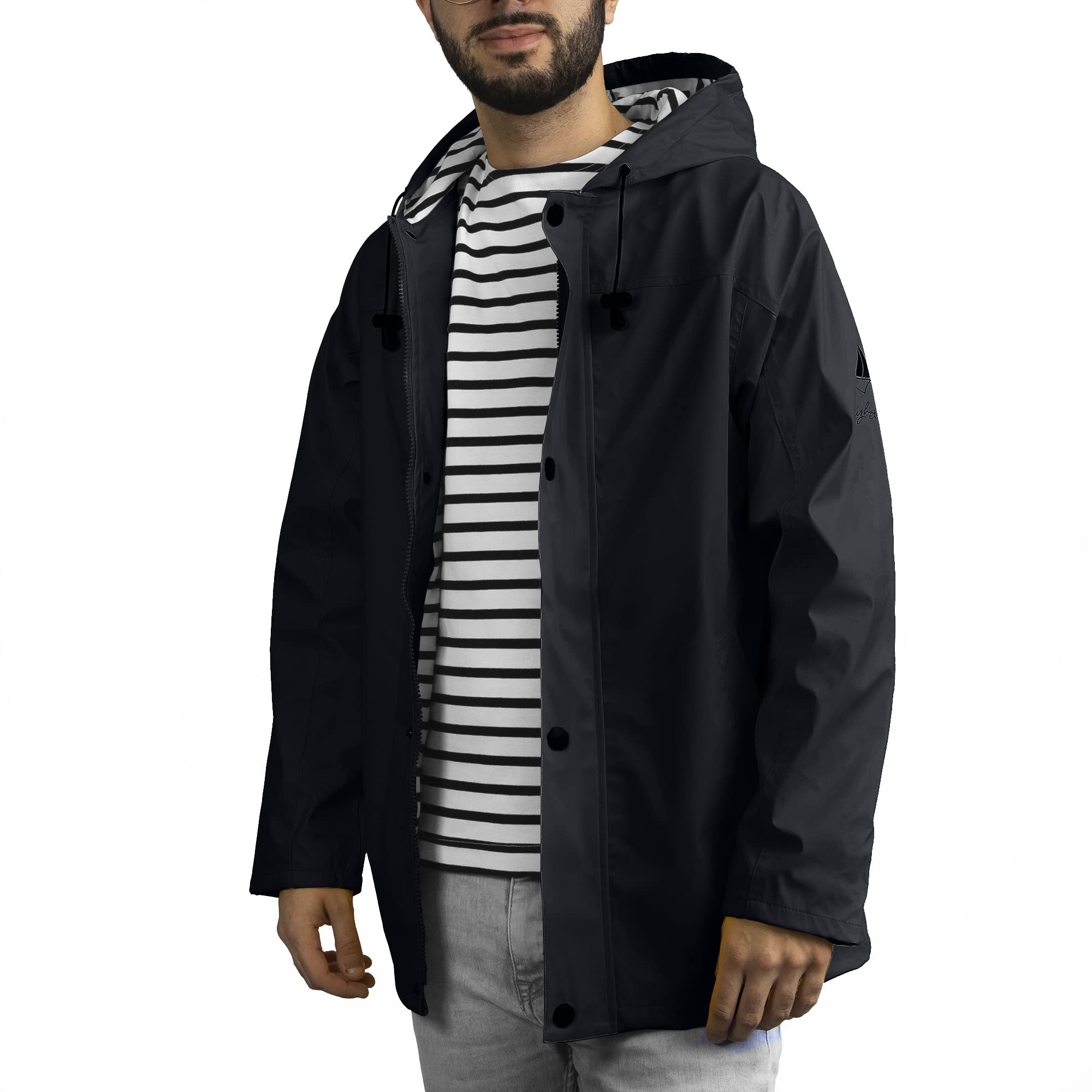 Breizh Ocean - Ciré Imperméable Chaud intérieur Polaire Mixte - du XS au 4XL - Création Française ARTIC - Manteau Femme Hiver ou Manteau Homme Hiver - Grande taille disponible