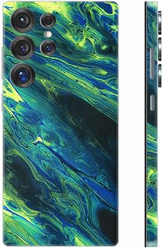 Skin Wrap for Samsung Galaxy S25 Ultra Protective Film Phone Sticker Decal Cover for Mobile Back, Camera, Frame Green
