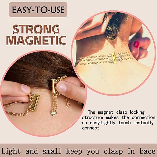 Miniatura 3 de OHINGLT Cierres de capas para collares, cierre deslizante, conector de collar, múltiples hebras, cierres de tubo deslizantes