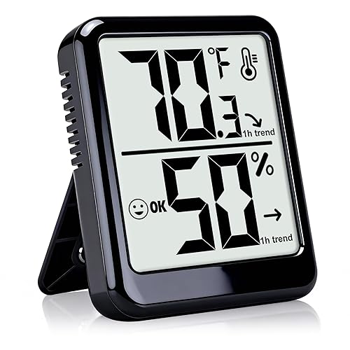 Termómetro de habitación higrómetro de interior, medidor de humedad, medidor digital de temperatura y humedad, monitor para hogar, oficina, casa,