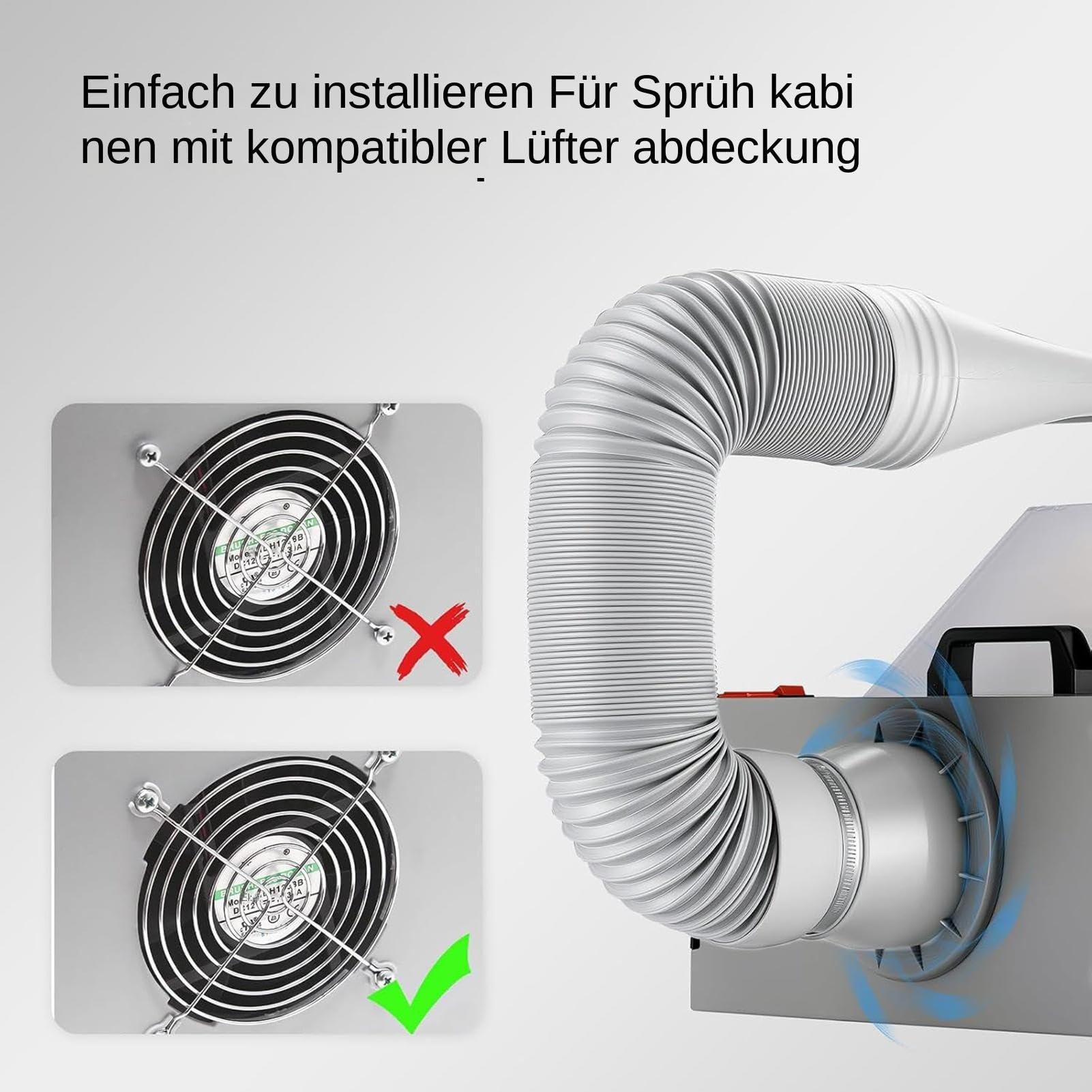 Fenster-Klimaanlagen-Set – Solides Weißes PVC, Heißluftauslass-Adapter, Extra Langer Verlängerungsschlauch, Hält Ihren Raum Wirklich Schnell Kühl | Um Den Sommer Im Home-Office-Schlafzimmer Abzukühlen