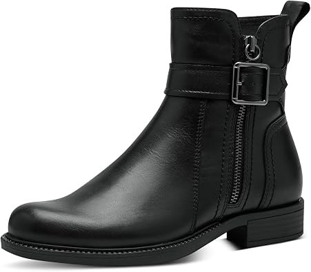 Tamaris Womens Leather Boots, black, 7 Women