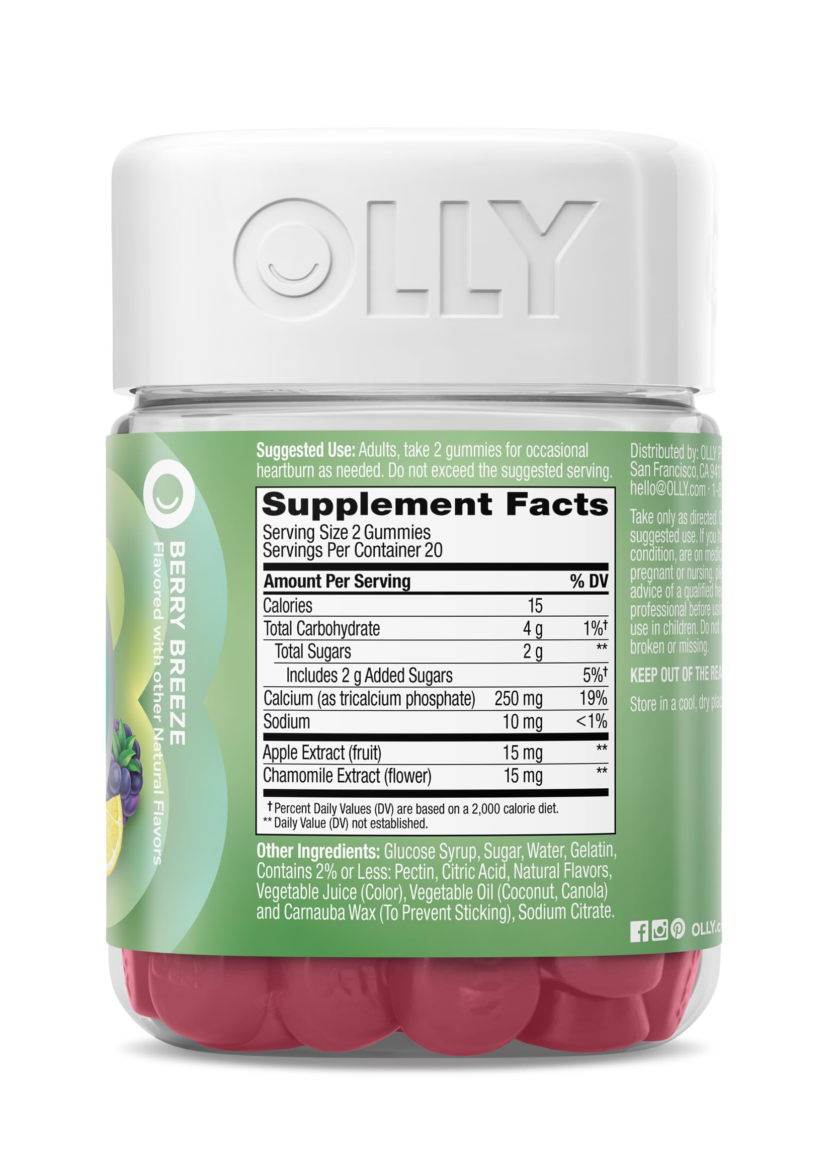OLLY Heartburn Helper Fast Relief* of Occasional Heartburn Gummy - 40 Count — Amazon image 8