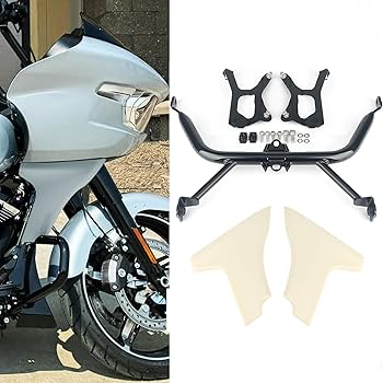 ハーレーダビットソン（ツーリング）バイク用クロームメッキマウントブラケットセット Amazon | Newsmarts クロム製 助手席手グラブレールブラケット