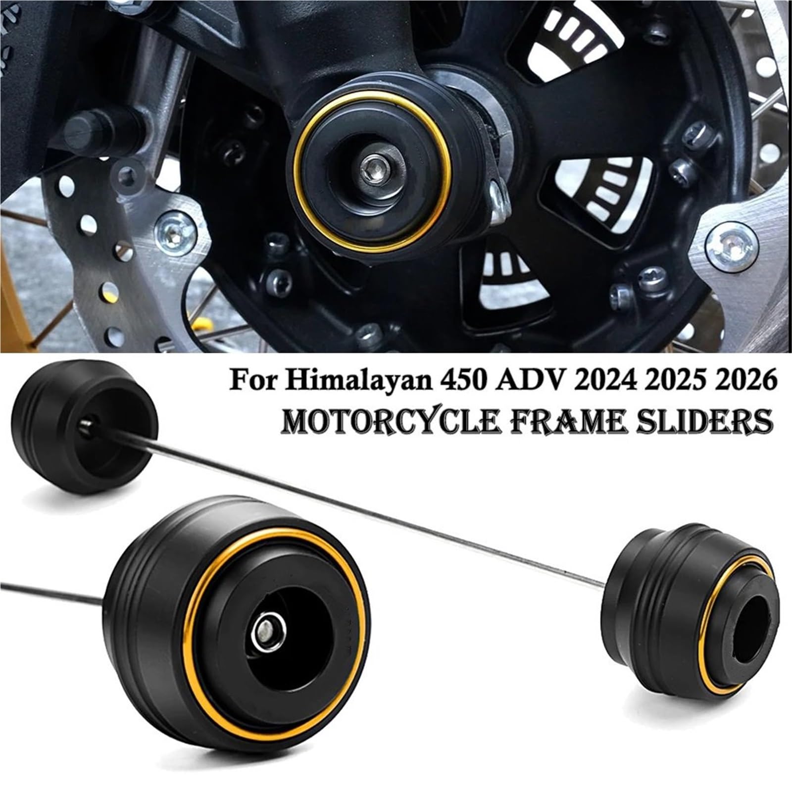 ochraniacze widelca motocyklowego Pasuje do Royal Enfield Himalayan 450 ADV 2024 2025 2026 przednia oś motocykla widelec Crash Pad Protector suwak