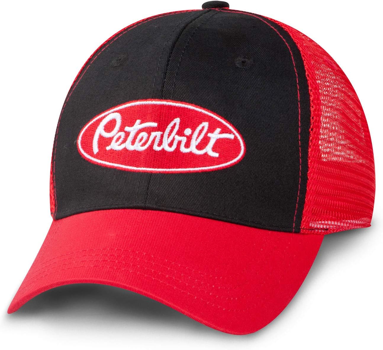 Diesel Power Plus Peterbilt Motors Cap Black & Red Value Trucker Hat