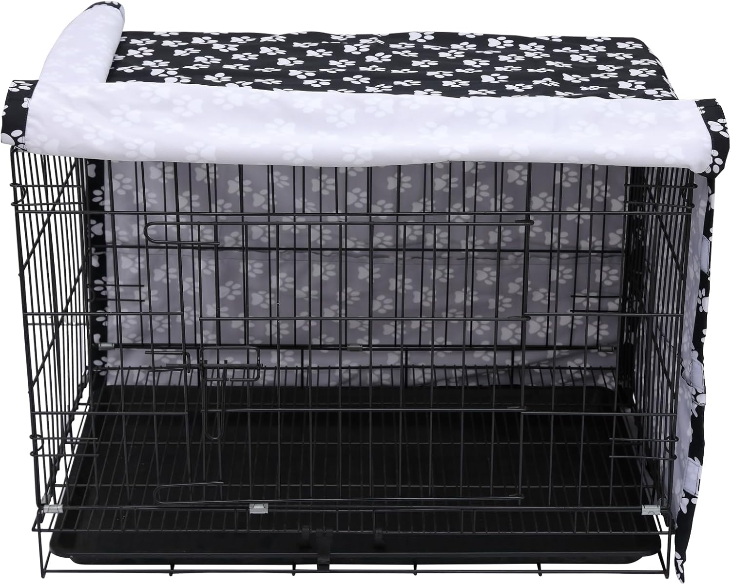 Dog Crate Cover for Wire Crates, Fits Most Dog Crates. Easy to Put On